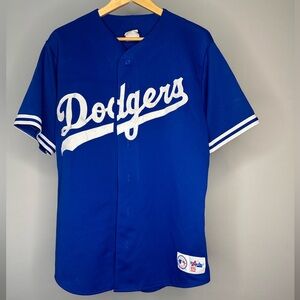 Majestic Piazza LA Dodgers button jersey